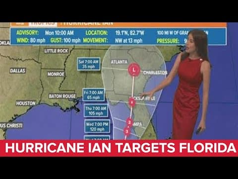 Monday afternoon tropical update: Hurricane Ian rapidly intensifying