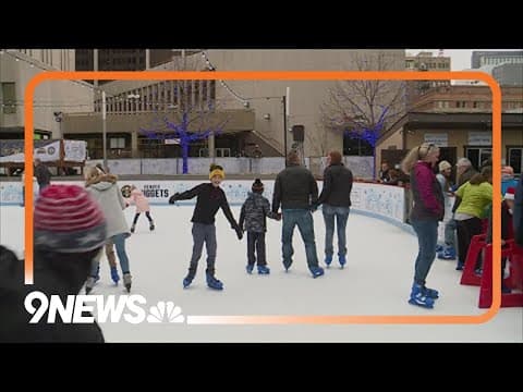 Ice rink opens in downtown Denver