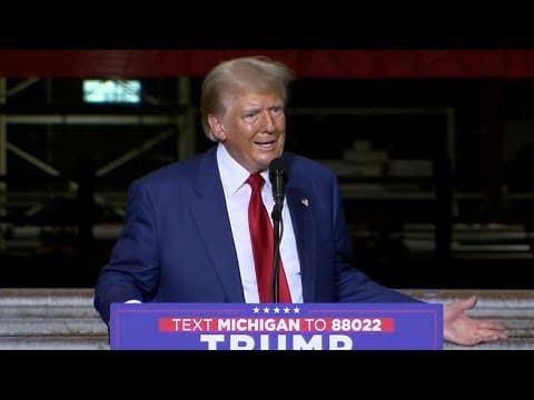 Donald Trump gives full speech at rally in Potterville, MI (Aug. 29, 2024)