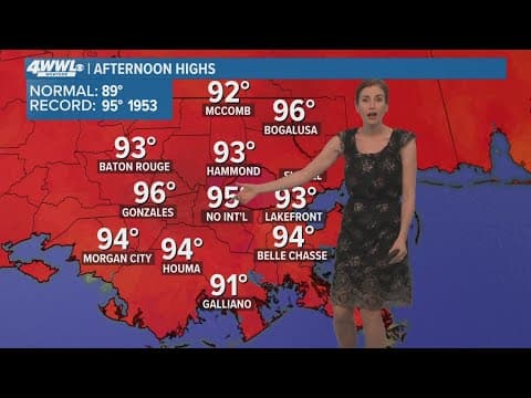 New Orleans Weather: Sweltering weekend heat and a few storms around