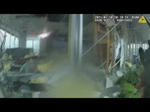 Bodycam shows aftermath of Slidell tornado