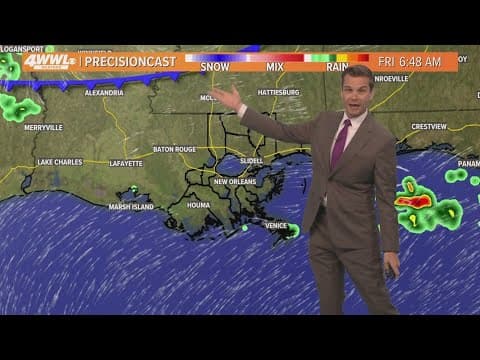New Orleans Weather: Storms through Thursday with heavy rain & cooler weekend ahead