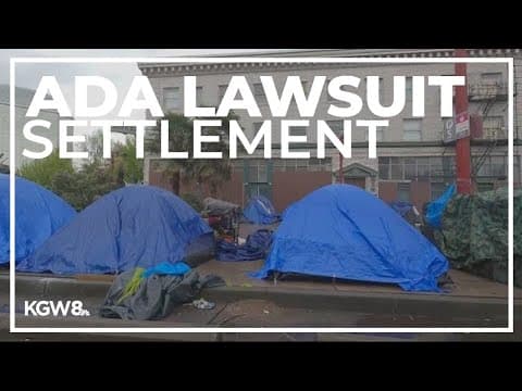 Portland agrees to quotas for sidewalk homeless camp removal in ADA lawsuit settlement