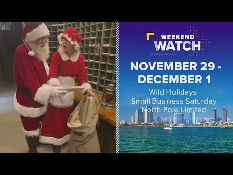 Weekend Watch November 29 - December 1 | Things to do in San Diego