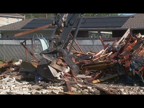Home vacant for nearly 19 years since Katrina finally demolished