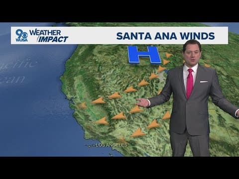 How weather is driving massive fires in Los Angeles County