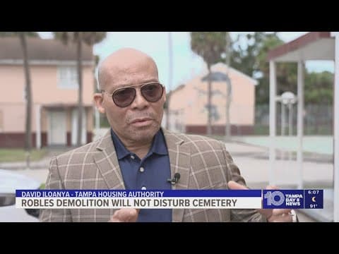 Tampa's Robles Park Village is coming down, but graves buried at Zion Cemetery will remain