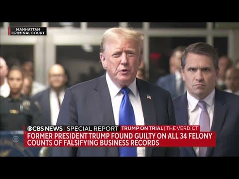 Former President Trump calls trial 'rigged' after being found guilty in New York hush money trial