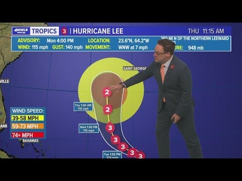 Monday afternoon tropical update