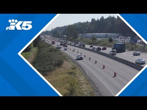 Northbound SR 167 reduced to one lane near Pacific after vehicle strikes bridge supports