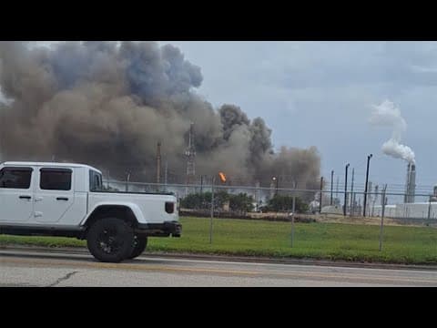 BREAKING: Fire burning at Marathon Petroleum refinery in Texas City | Shelter in place ordered