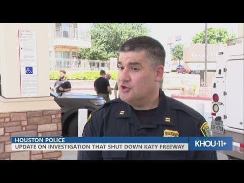 Houston police give update on bomb threat investigation that shut down Katy Freeway at Wilcrest
