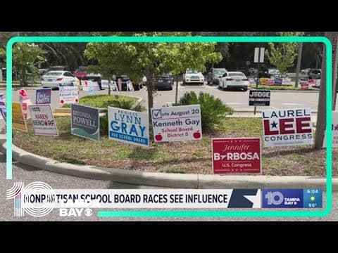 Nonpartisan school board races in Florida Primary see influence from political parties