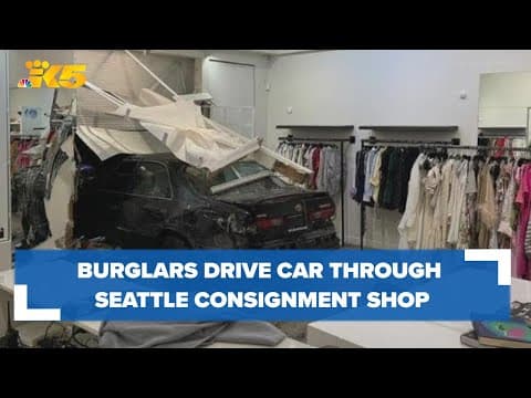 Popular Seattle consignment shop reopens after burglars drive car through storefront