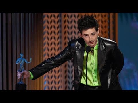 'Conclave' triumphs at SAG Awards and Timothée Chalamet wins best actor, upending Oscar predictions