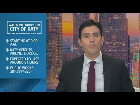 Some Katy neighborhoods to be without water as crews work on drainage improvement project, city says