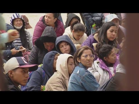 Migrants had expected to start the asylum process when arriving at border, but instead are stuck