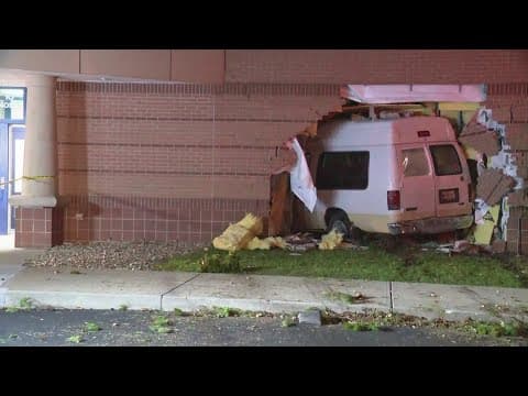 Van crashes into classroom at southwest Indy elementary school
