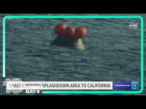 SpaceX moving its spacecraft splashdowns from Florida to California