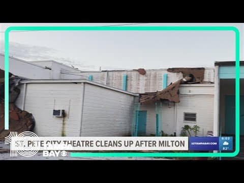 St. Pete City Theatre cleans up after Hurricane Milton