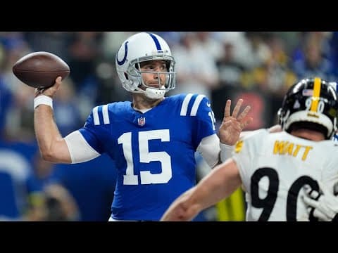 Joe Flacco tosses 2 TDs in relief effort during Colts 27-24 win over Steelers
