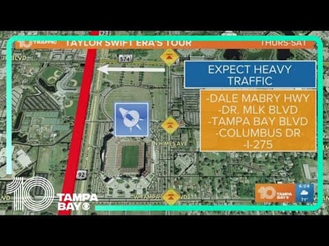 Taylor Swift takes over Tampa starting Thursday: Here's a look at the traffic