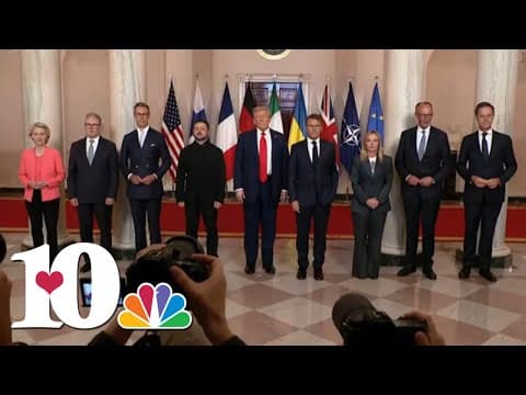 President Donald Trump, Volodymyr Zelensky, European leaders meet at White House today, pushing for