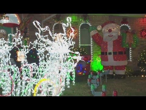 Harvey home goes above and beyond with Christmas decorations, some are over 40 years old