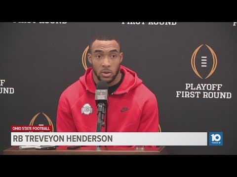 TreVeyon Henderson pregame press conference: Ohio State vs. Tennessee | College Football Playoff