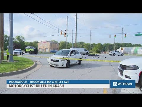 Motorcyclist killed in crash on Indy's east side