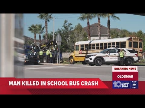 88-year-old man dies after being hit by school bus in Pinellas County, officials say