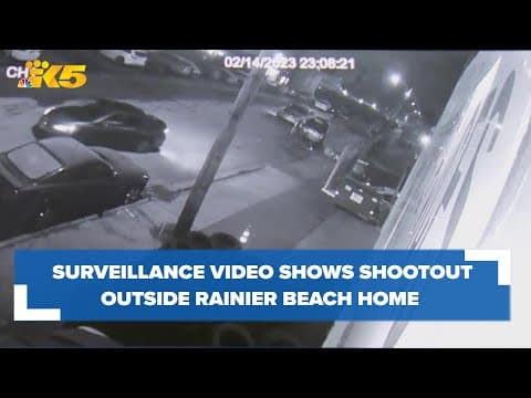 New video shows shooting outside Rainier Beach home