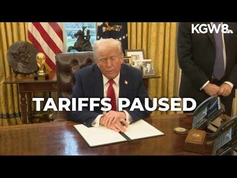 Trump pauses tariffs on Canada, Mexico for 1 month