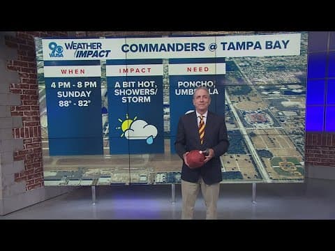 Commanders Forecast: How Tampa weather may impact the first game of the season