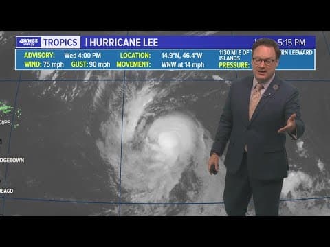 Tropical Update: Hurricane Lee expected to become a major hurricane before the weekend