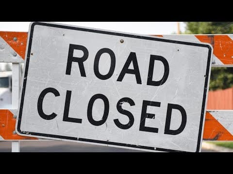 Weekend road closures in Collin County, Texas