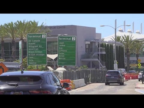 Roadway connecting terminals to close for construction at San Diego International Airport