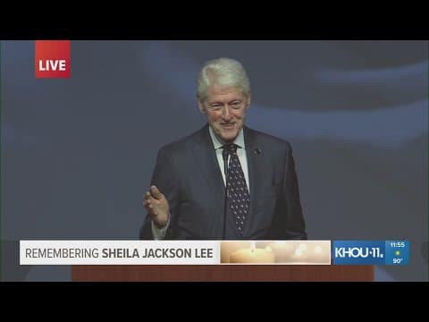 42
nd
President Bill Clinton speaks on Rep. Sheila Jackson Lee's life, legacy