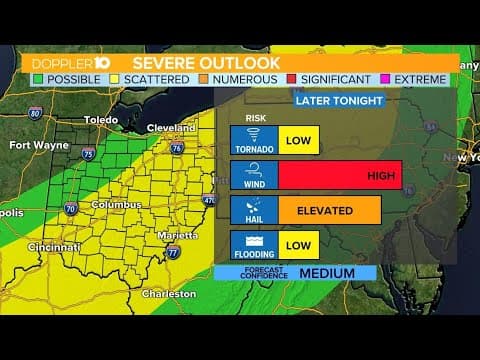 Tracking potential for strong storms in central Ohio Wednesday night — updated weather forecast