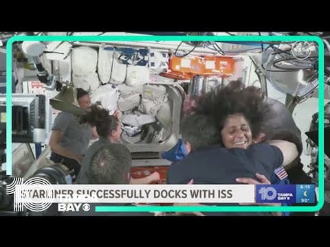 Boeing's Starliner successfully docked at the International Space Station
