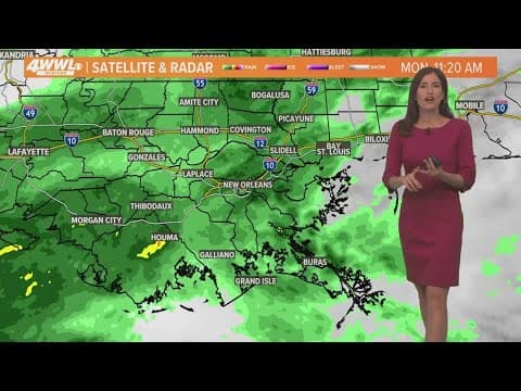 Soaking rain and a cool, breezy feel on Monday and Tuesday