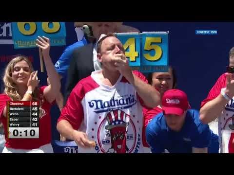 Joey Chestnut reclaims title in Nathan's Famous hot dog eating contest