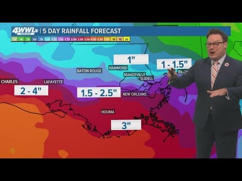 New Orleans Weather: Looking ahead to increasing rain chances