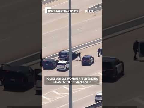 Pit maneuver in northwest Harris County brings chase to an end #shorts