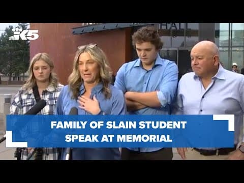 WATCH: Family of slain University of Idaho student speaks at memorial