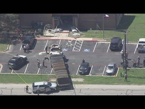 Semi-truck crashes into DPS building in Texas, 16 people hurt