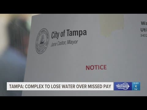 Tampa could shut off water at apartment complex this month after missed payments
