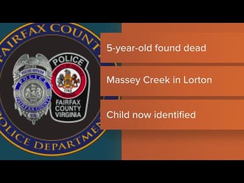 Fairfax Police will ID child found in Massey Creek in 1972