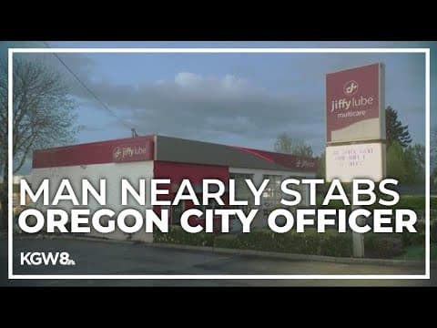 Man arrested after attempting to stab Oregon City officer