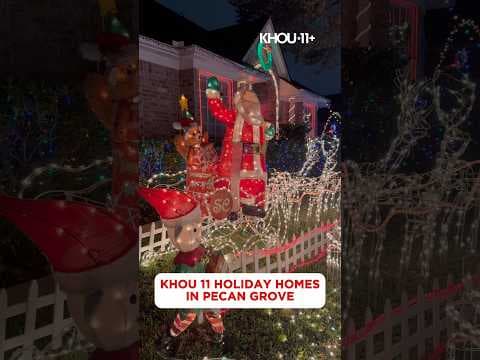 KHOU 11 #Holiday Home in Richmond’s Pecan Grove neighborhood #shorts #holidaylights #houston